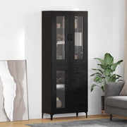 Highboard Crni hrast 69,5 x 34 x 180 cm Konstruirano drvo