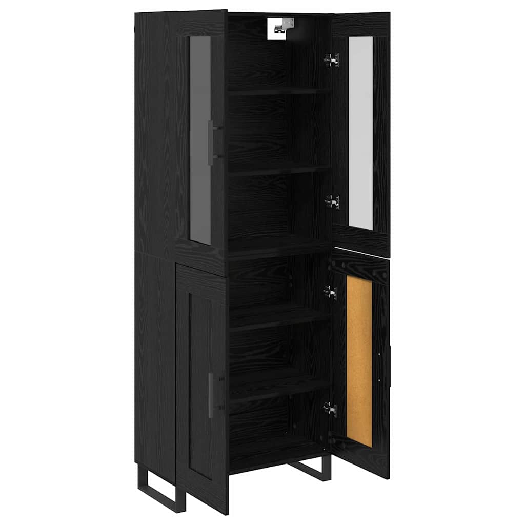Highboard 2 kom. Crni hrast 69,5 x 34 x 180 cm
