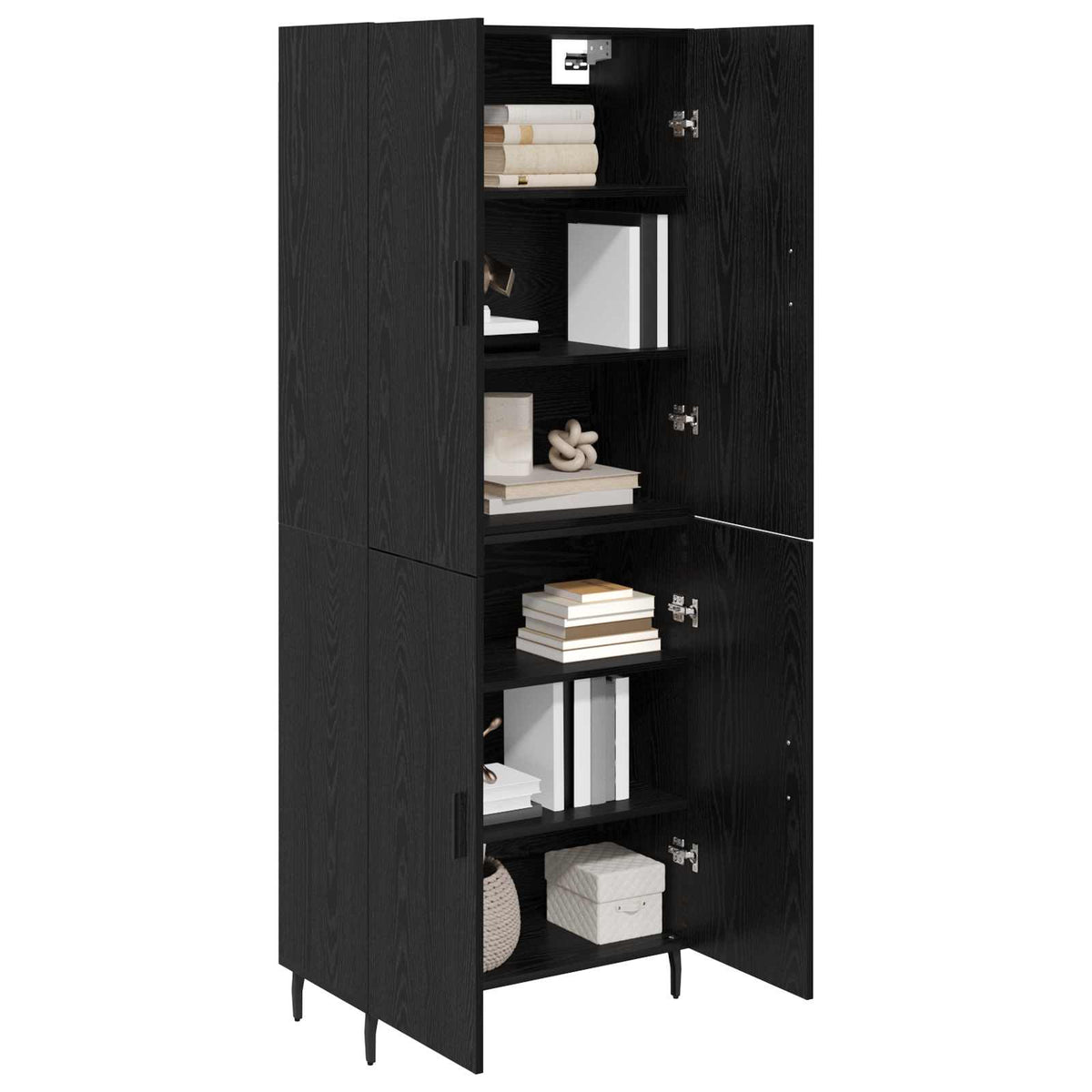 Highboard 2 kom. Crni hrast 69,5 x 34 x 180 cm