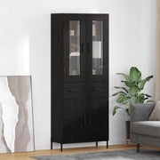 Highboard Crni hrast 69,5 x 34 x 180 cm Konstruirano drvo