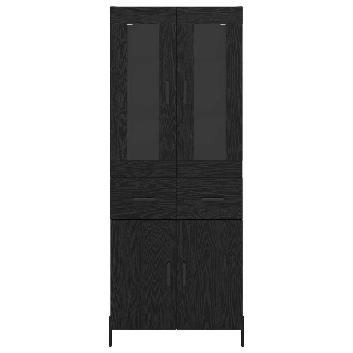 Highboard Crni hrast 69,5 x 34 x 180 cm Konstruirano drvo