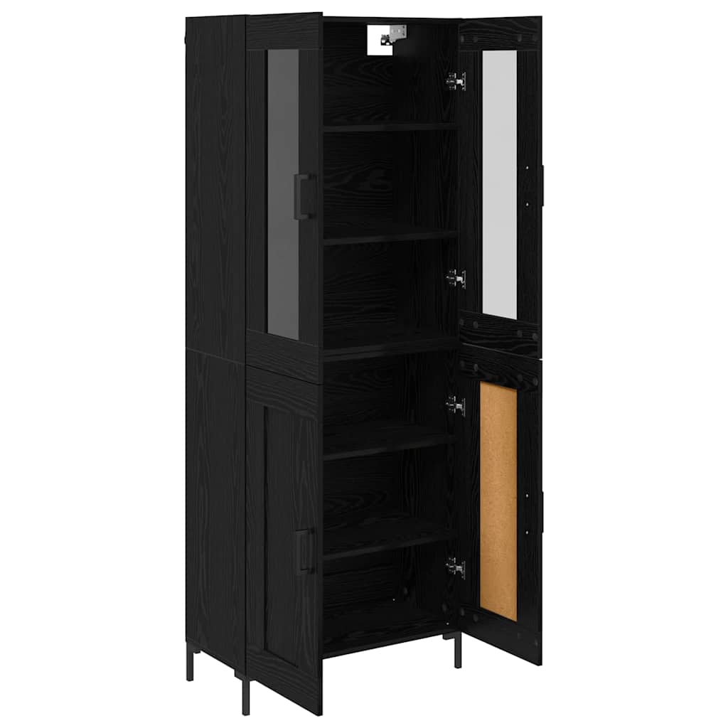 Highboard 2 kom. Crni hrast 69,5 x 34 x 180 cm