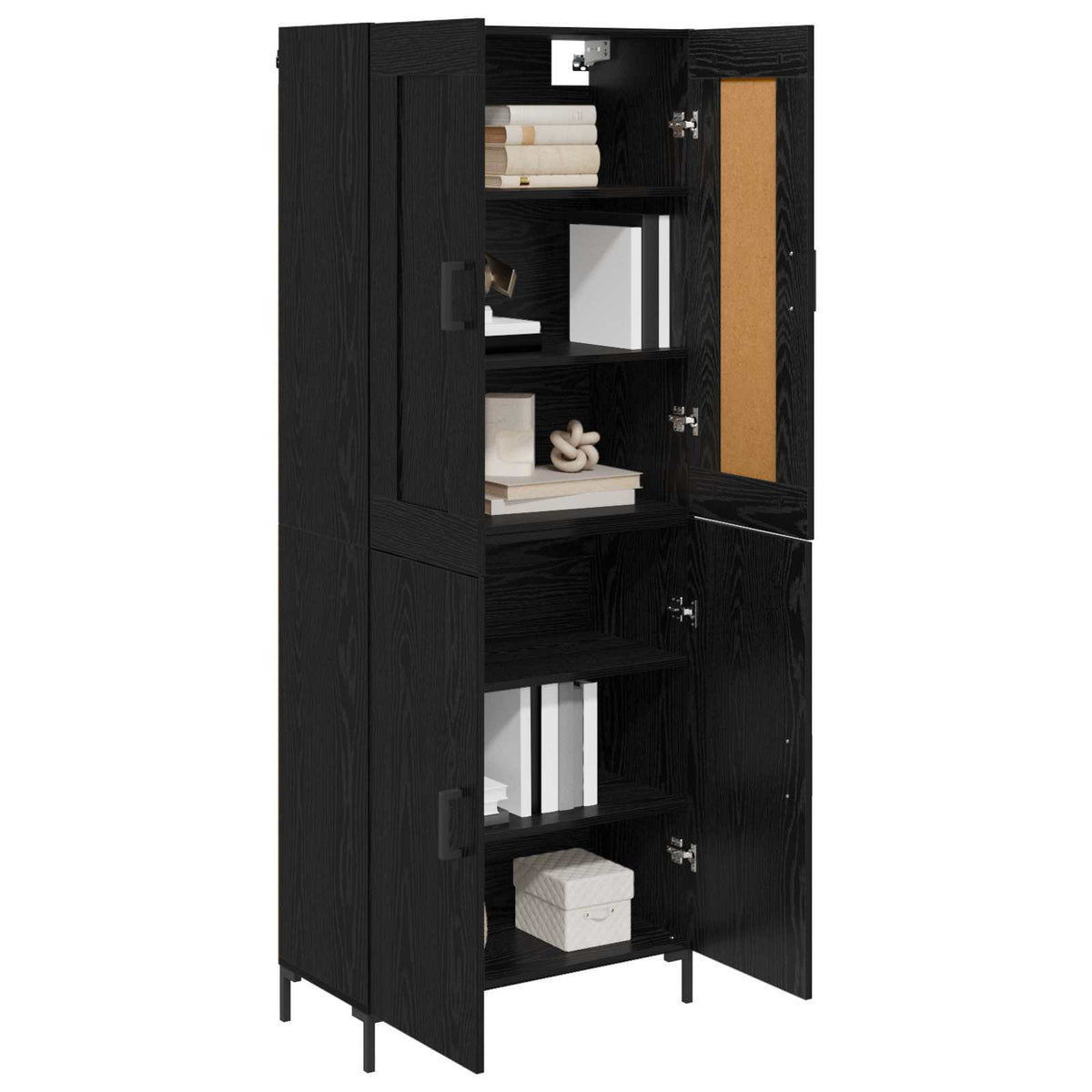 Highboard 2 kom. Crni hrast 69,5 x 34 x 180 cm