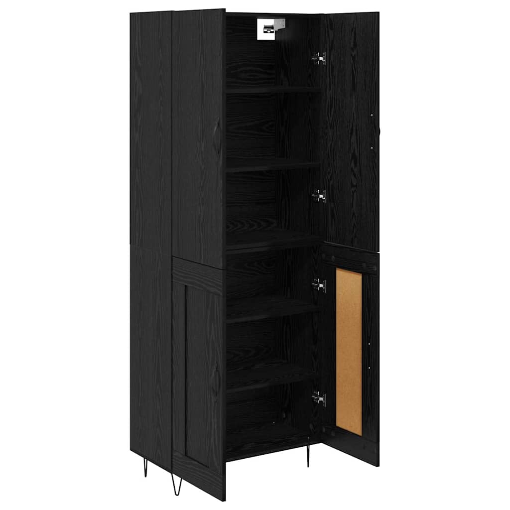 Highboard 2 kom. Crni hrast 69,5 x 34 x 180 cm