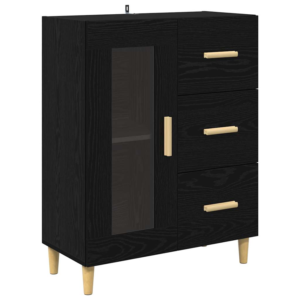 Highboard Crni hrast 69,5 x 34 x 180 cm Konstruirano drvo
