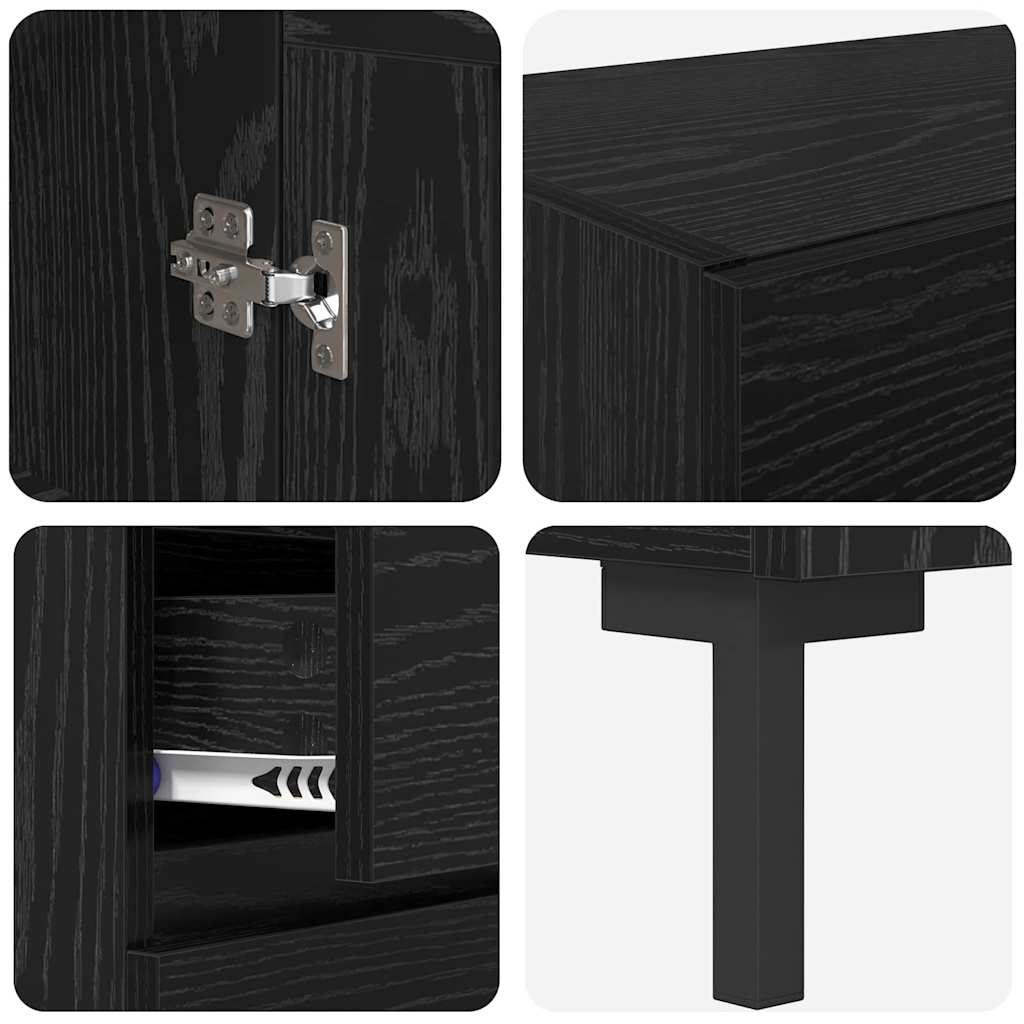 Highboard 2 kom. Crni hrast 69,5 x 34 x 180 cm