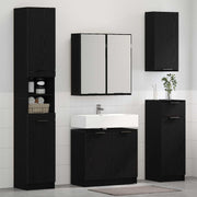 Set namještaja za kupaonicu 5 kom. Crni hrast