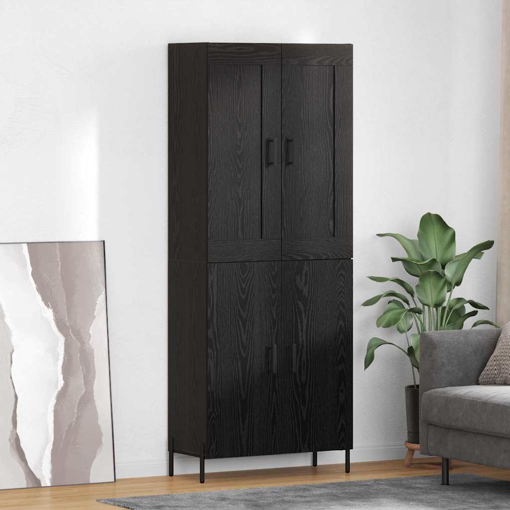 Highboard 2 kom. Crni hrast 69,5 x 34 x 180 cm