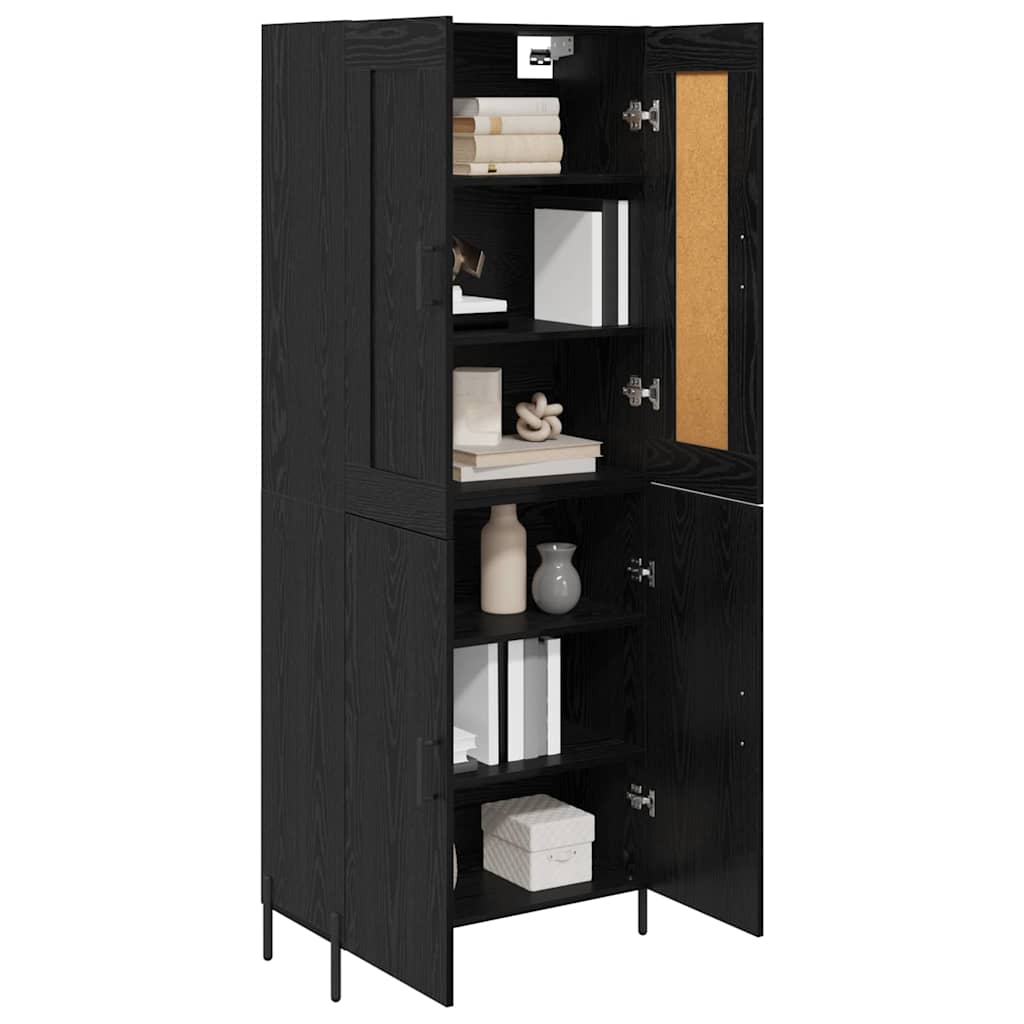 Highboard 2 kom. Crni hrast 69,5 x 34 x 180 cm