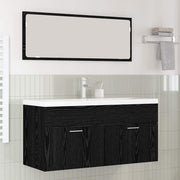 Kupaonski ormar Crni hrast 100 x 38,5 x 46 cm Konstruirano drvo