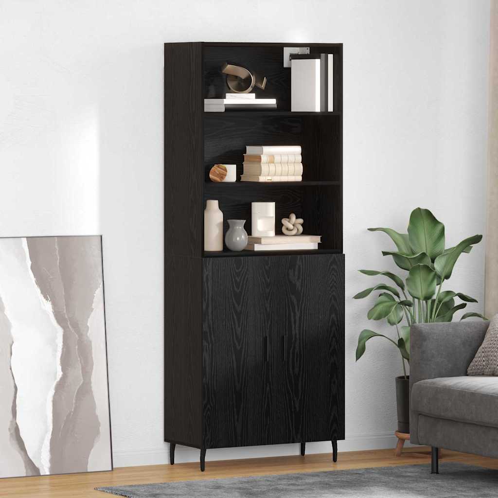 Highboard Crni hrast 69,5 x 34 x 180 cm
