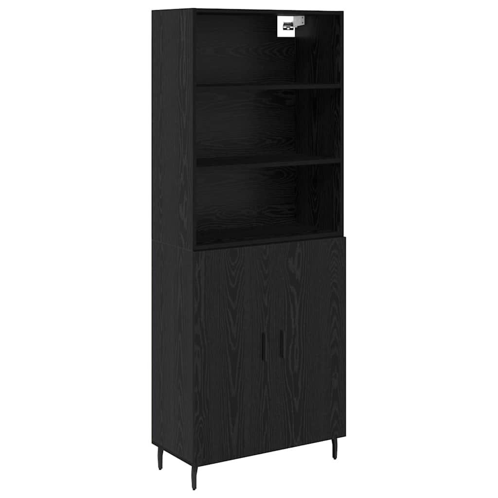 Highboard Crni hrast 69,5 x 34 x 180 cm