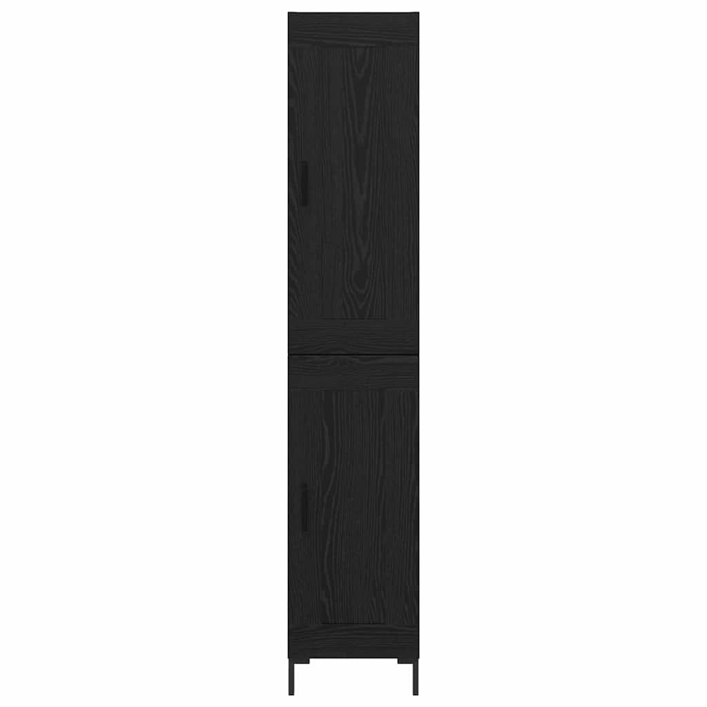 Highboard Crni hrast 34,5 x 34 x 180 cm Konstruirano drvo