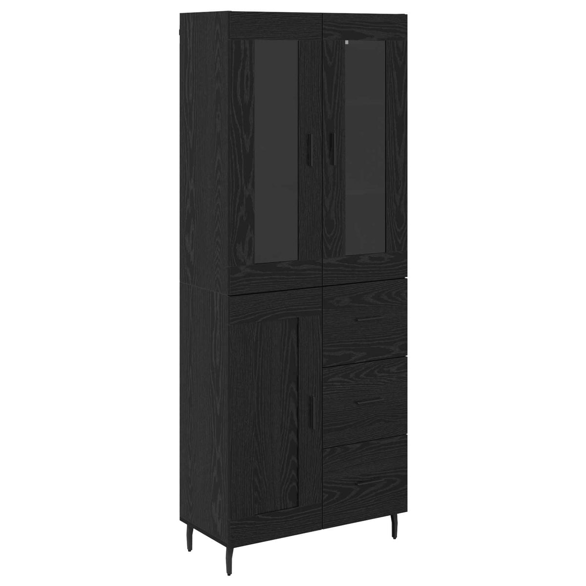 Highboard 2 kom. Crni hrast 69,5 x 34 x 180 cm