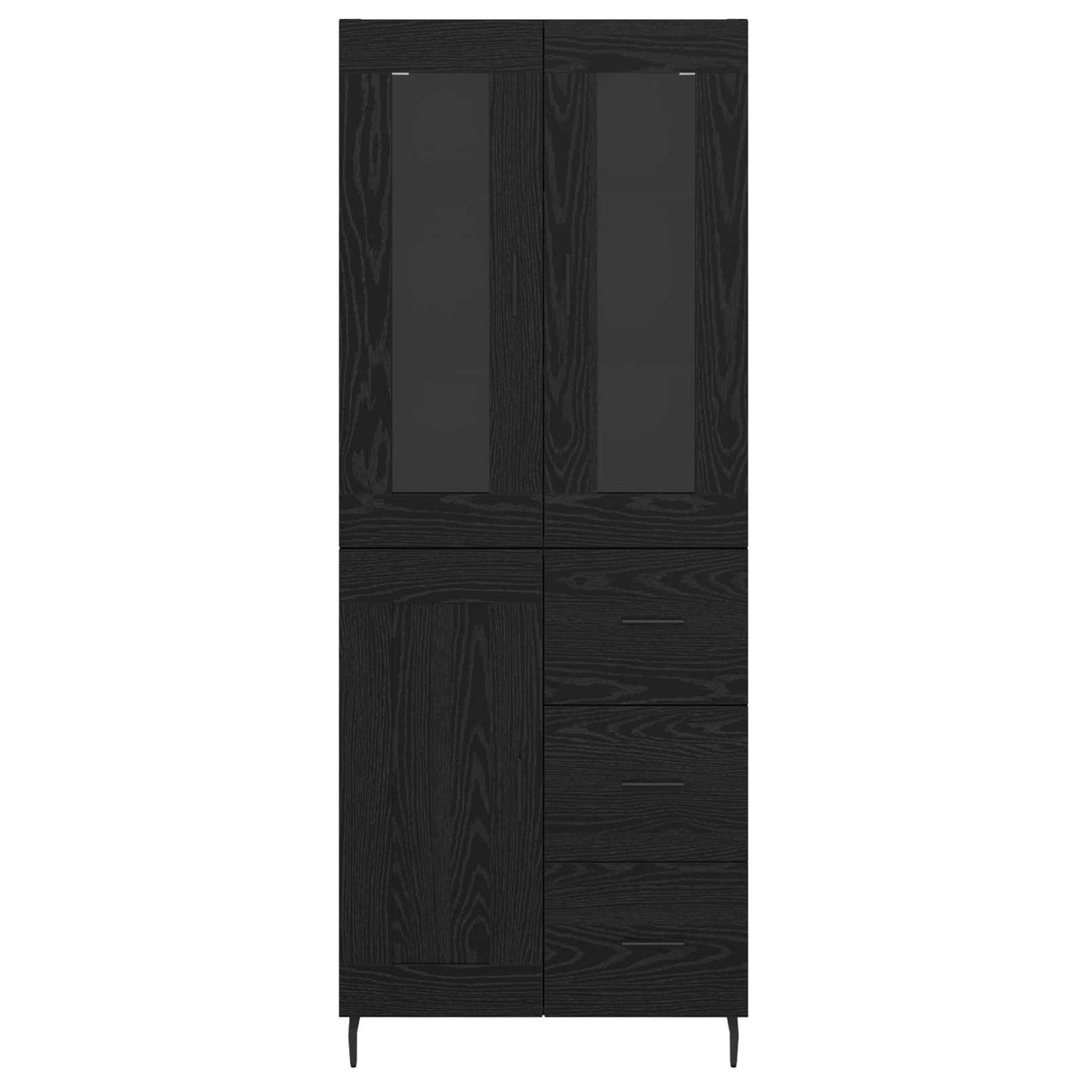 Highboard 2 kom. Crni hrast 69,5 x 34 x 180 cm