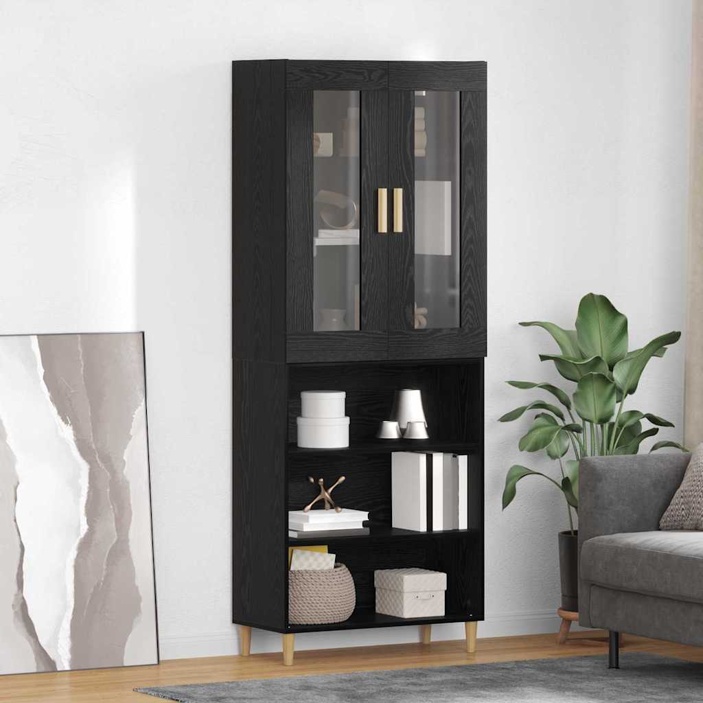 Highboard Crni hrast 69,5 x 34 x 180 cm
