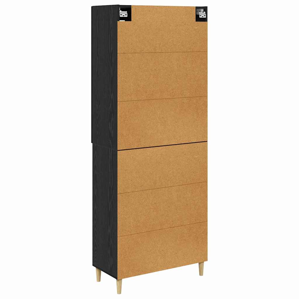 Highboard Crni hrast 69,5 x 34 x 180 cm