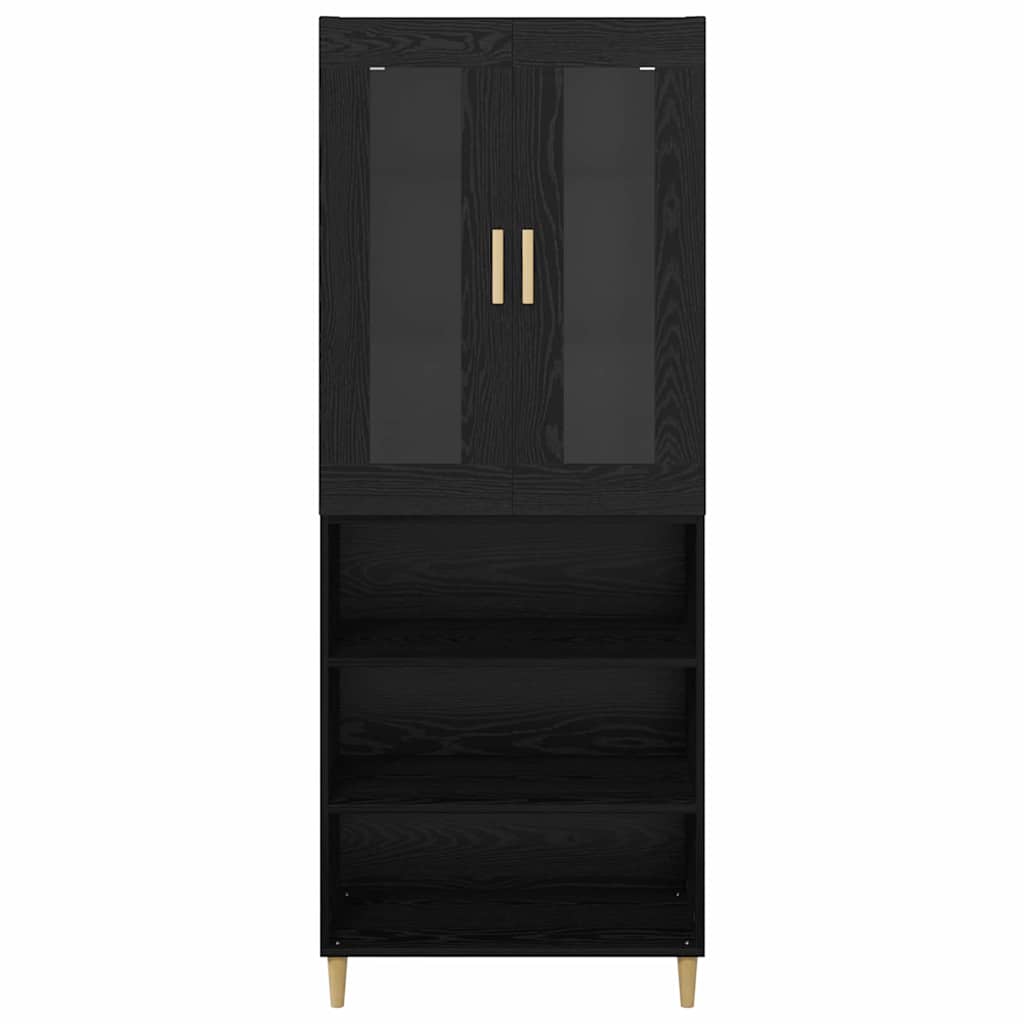 Highboard Crni hrast 69,5 x 34 x 180 cm