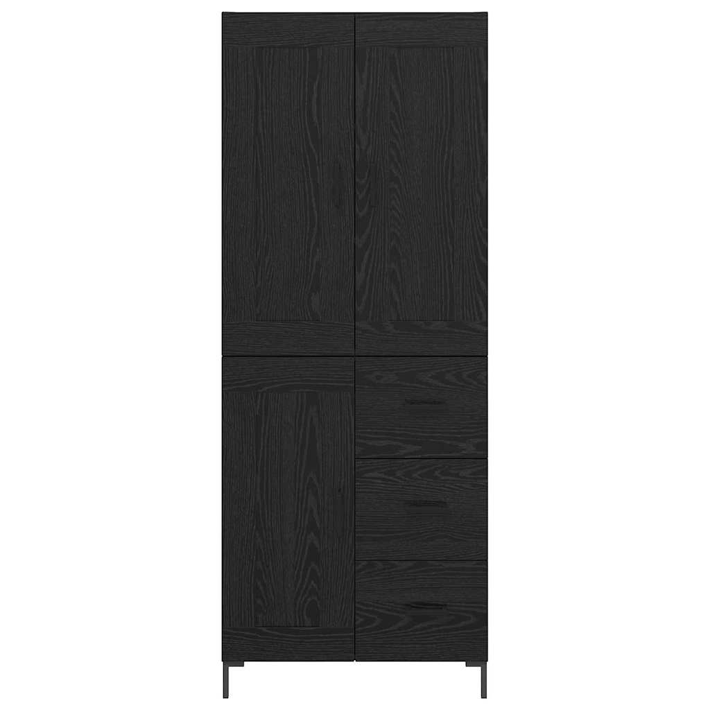 Highboard 2 kom. Crni hrast 69,5 x 34 x 180 cm