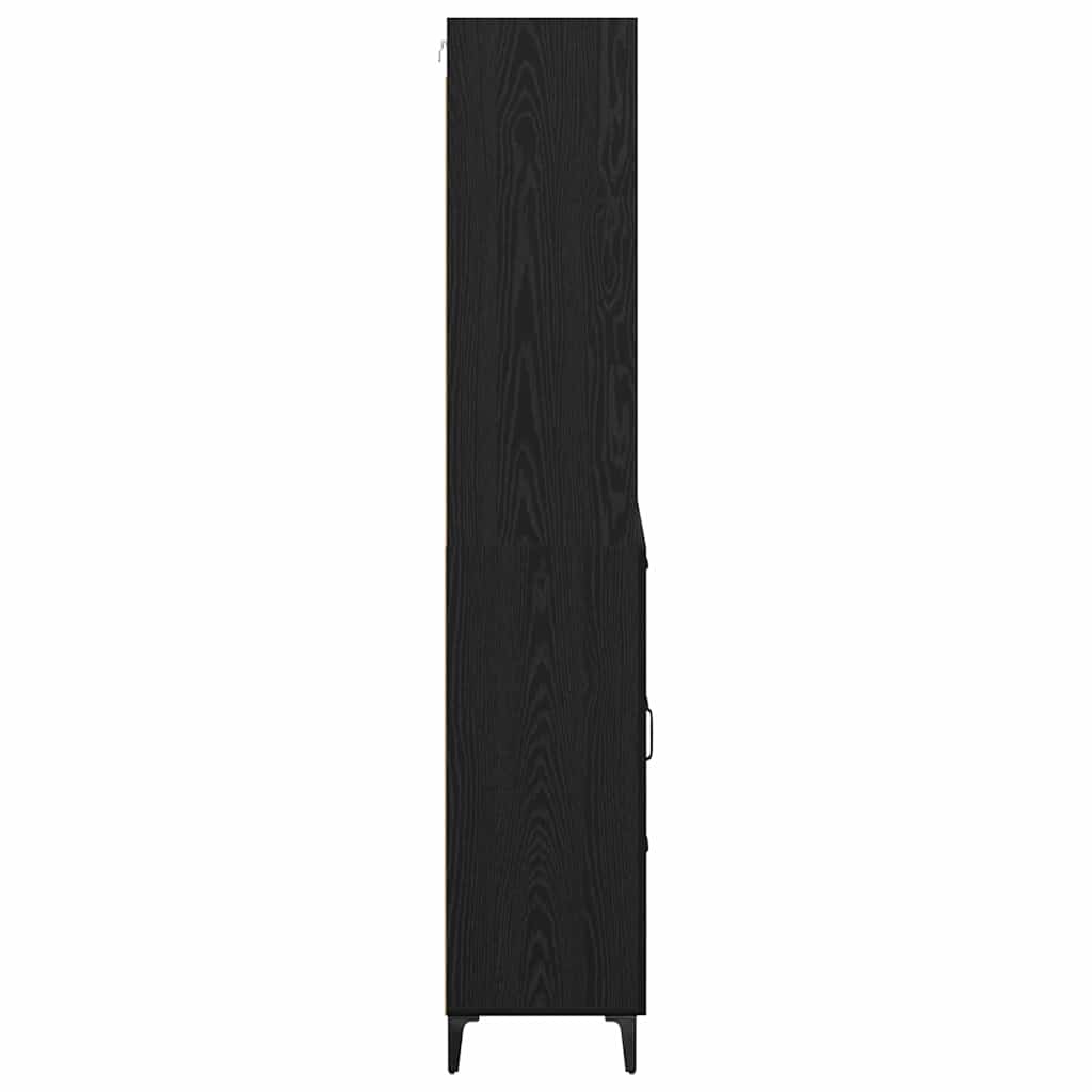 Highboard Crni hrast 69,5 x 34 x 180 cm Konstruirano drvo