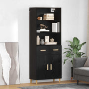Highboard Crni hrast 69,5 x 32,5 x 180 cm Konstruirano drvo