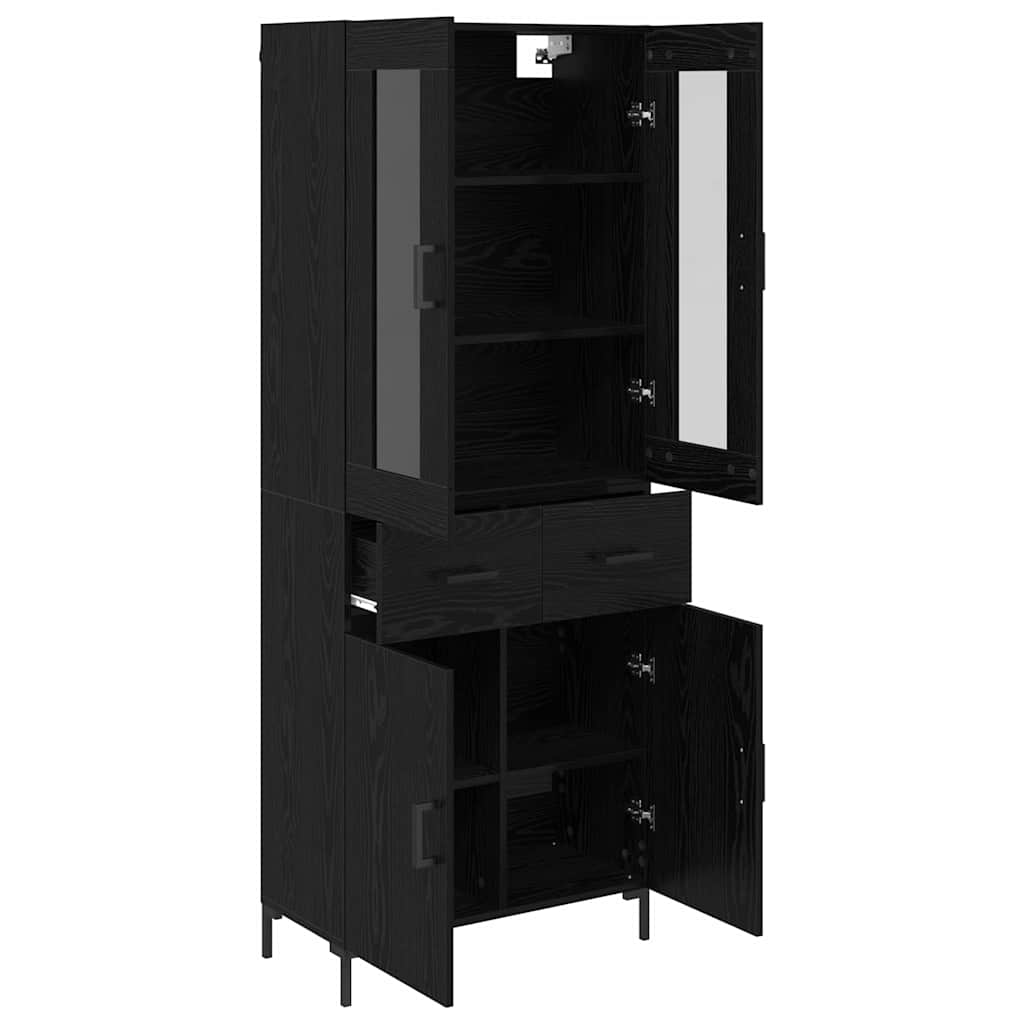 Highboard 2 kom. Crni hrast 69,5 x 34 x 180 cm