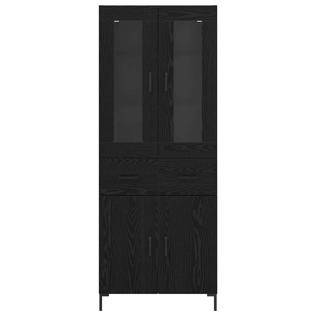 Highboard 2 kom. Crni hrast 69,5 x 34 x 180 cm
