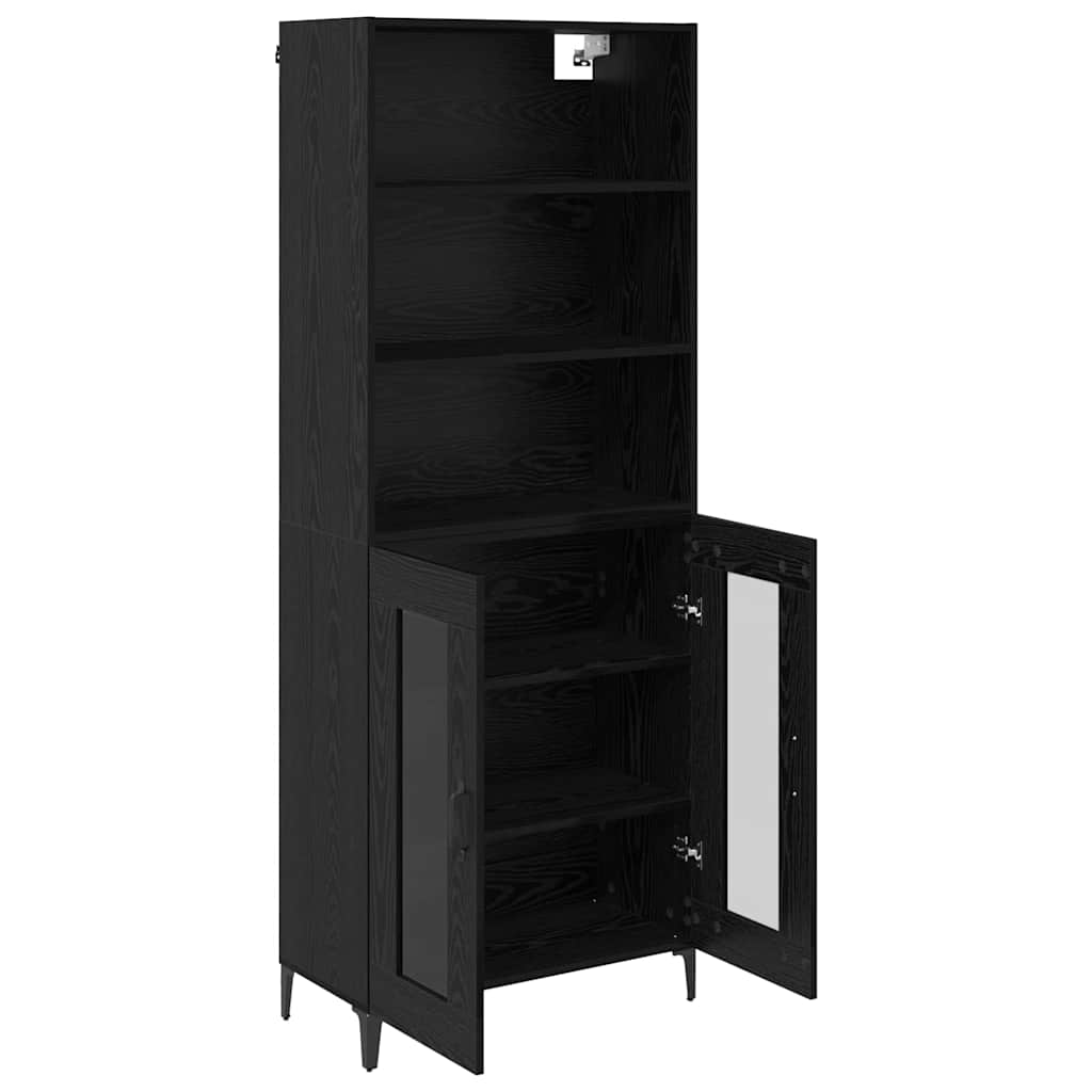 Highboard Crni hrast 69,5 x 34 x 180 cm Konstruirano drvo