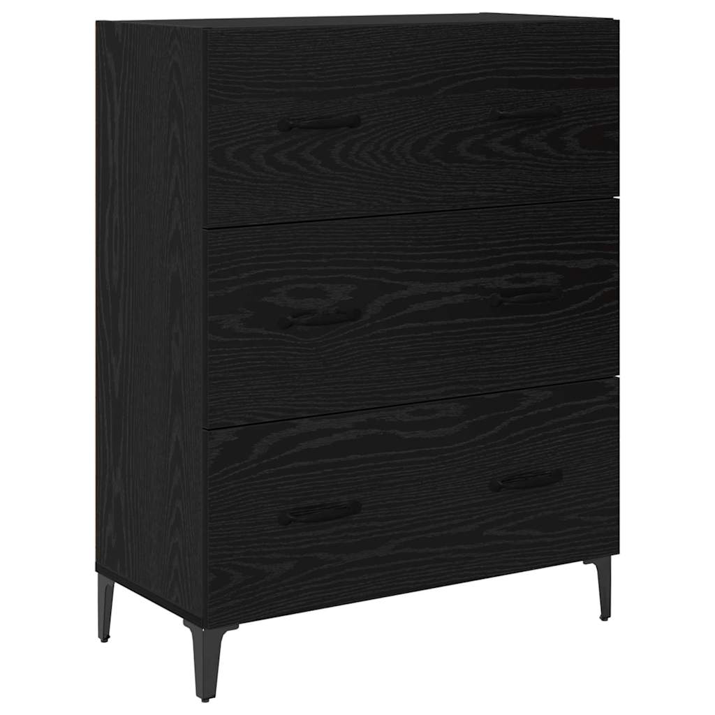 Highboard Crni hrast 69,5 x 34 x 180 cm Konstruirano drvo