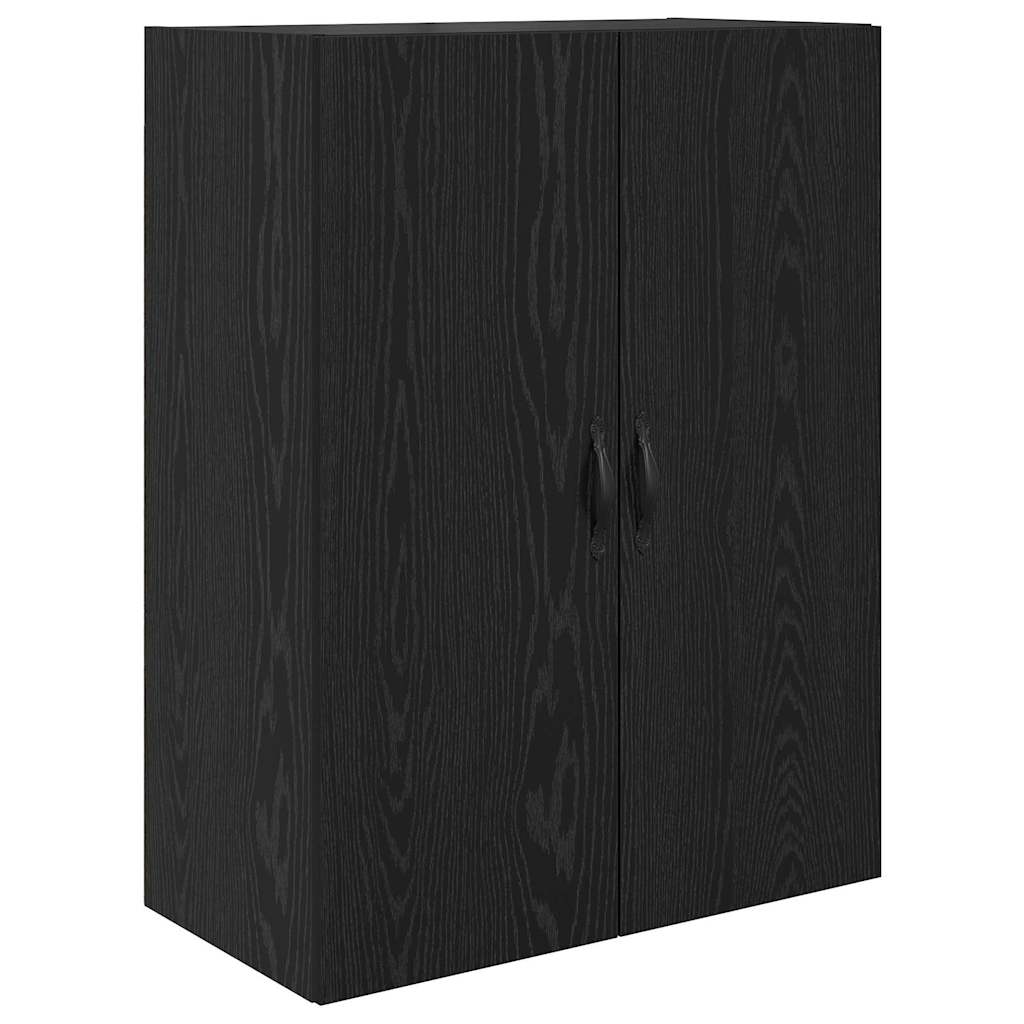Highboard s ladicama 2 pcs Crni hrast Inženjersko drvo i staklo