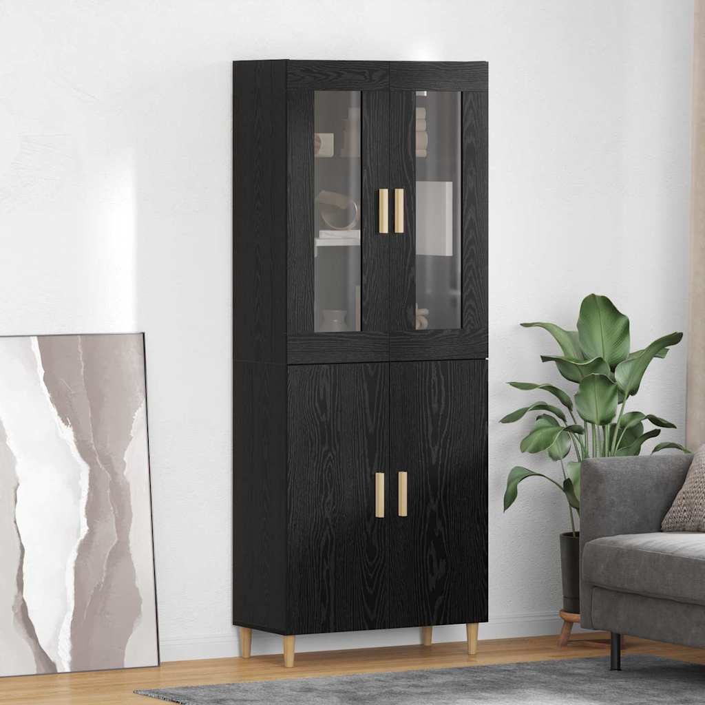 Highboard Crni hrast 69,5 x 34 x 180 cm