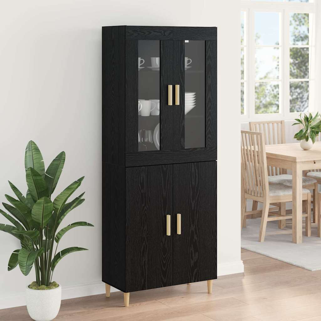 Highboard Crni hrast 69,5 x 34 x 180 cm