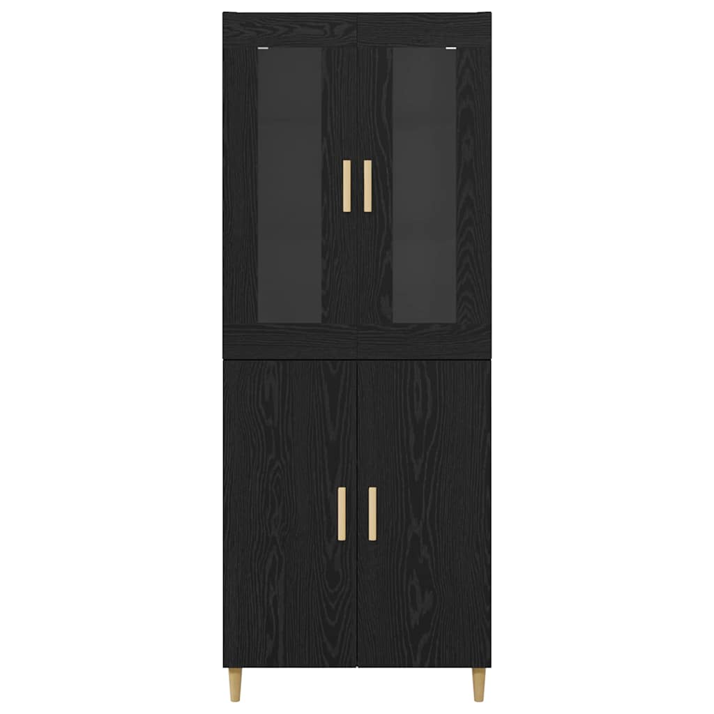 Highboard Crni hrast 69,5 x 34 x 180 cm