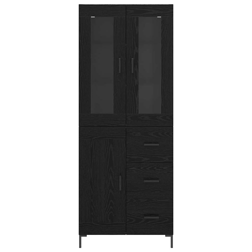 Highboard 2 kom. Crni hrast 69,5 x 34 x 180 cm
