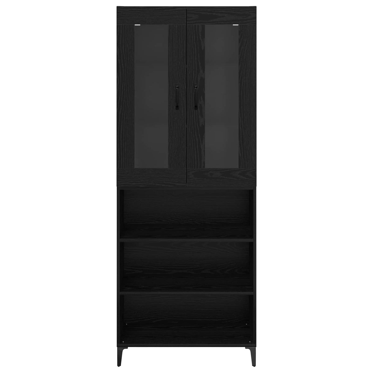 Highboard Crni hrast 69,5 x 34 x 180 cm Konstruirano drvo