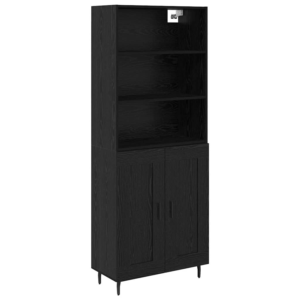 Highboard Crni hrast 69,5 x 34 x 180 cm
