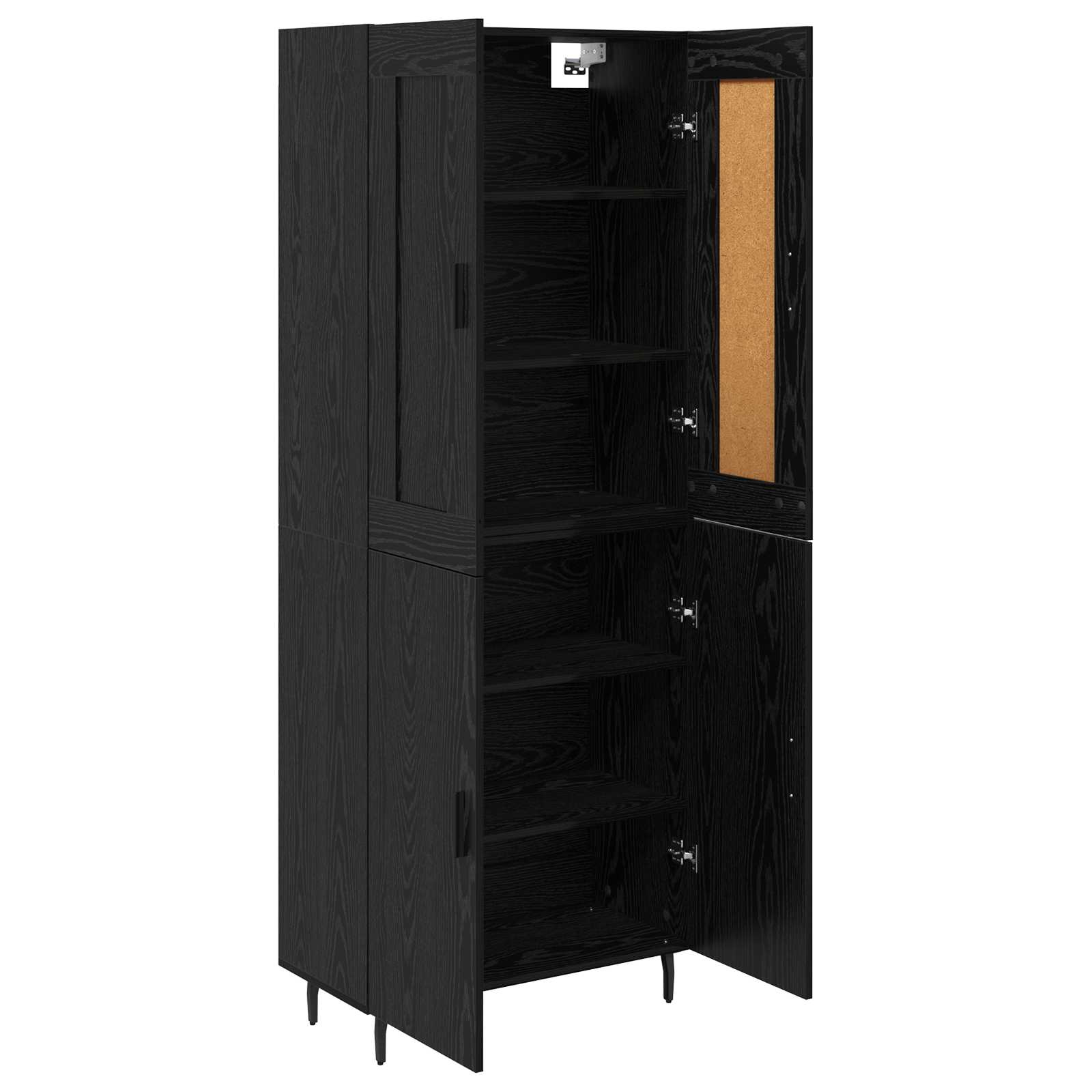 Highboard 2 kom. Crni hrast 69,5 x 34 x 180 cm