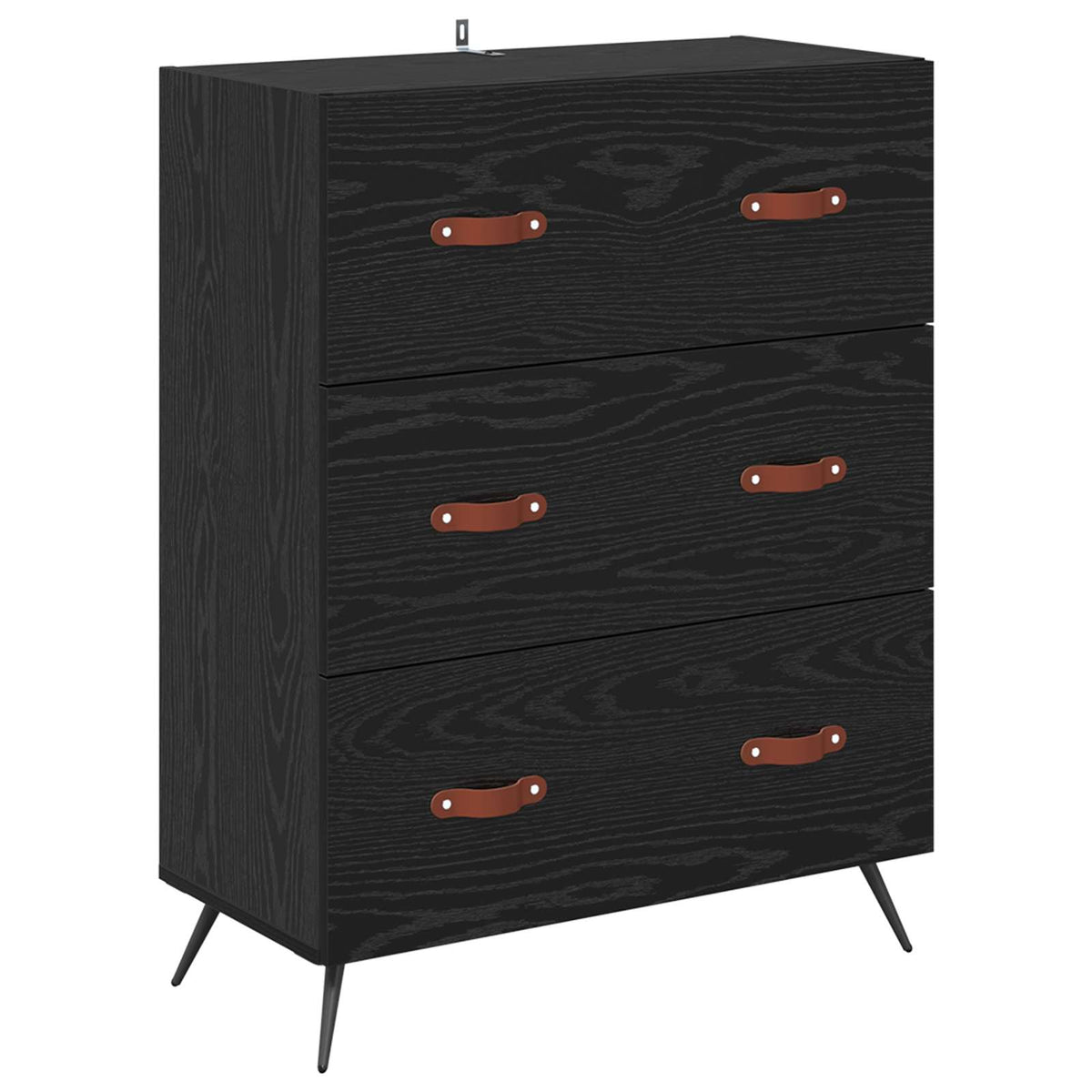 Highboard Crni hrast 69,5 x 34 x 180 cm Konstruirano drvo