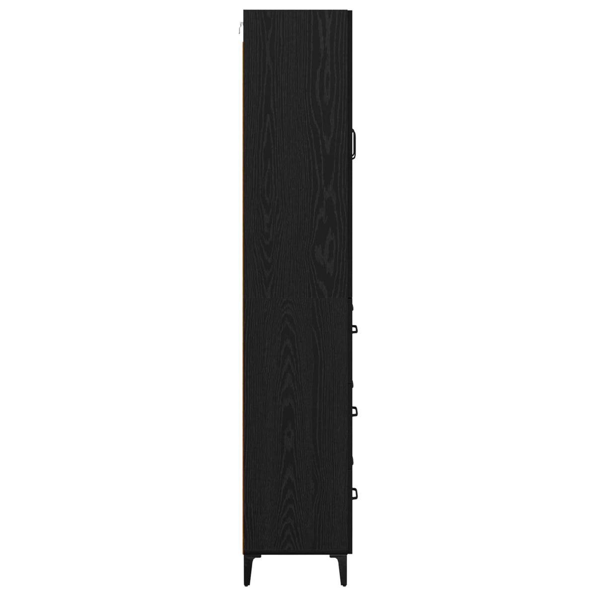 Highboard Crni hrast 69,5 x 34 x 180 cm Konstruirano drvo