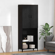 Highboard Crni hrast 69,5 x 34 x 180 cm Konstruirano drvo
