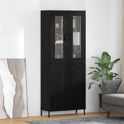 Highboard Crni hrast 69,5 x 34 x 180 cm Konstruirano drvo