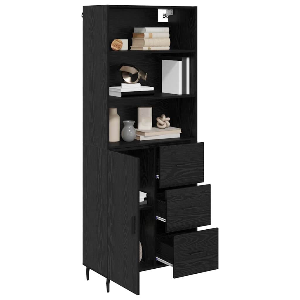 Highboard 2 kom. Crni hrast 69,5 x 34 x 180 cm