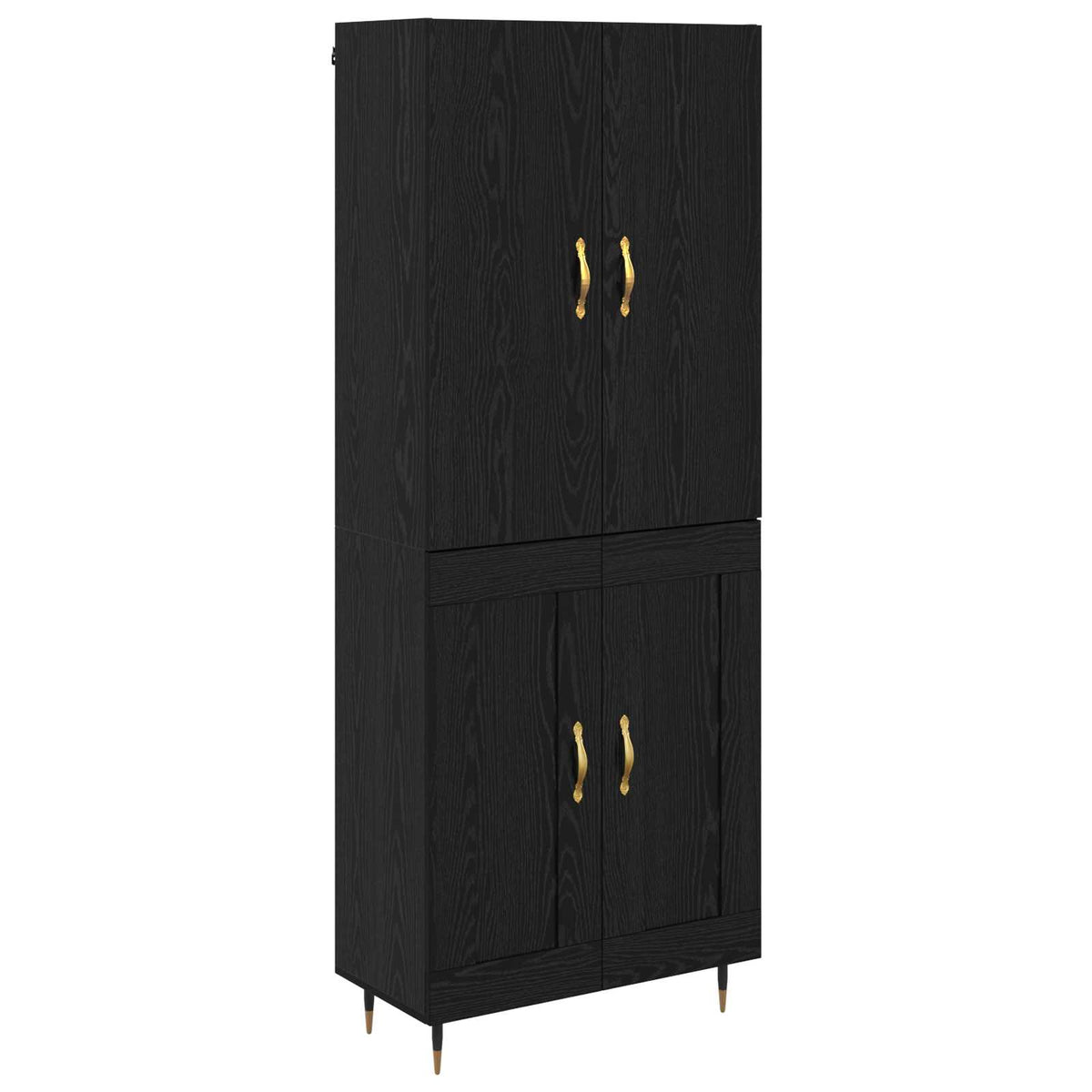 Highboard Crni hrast 69,5 x 34 x 180 cm Konstruirano drvo