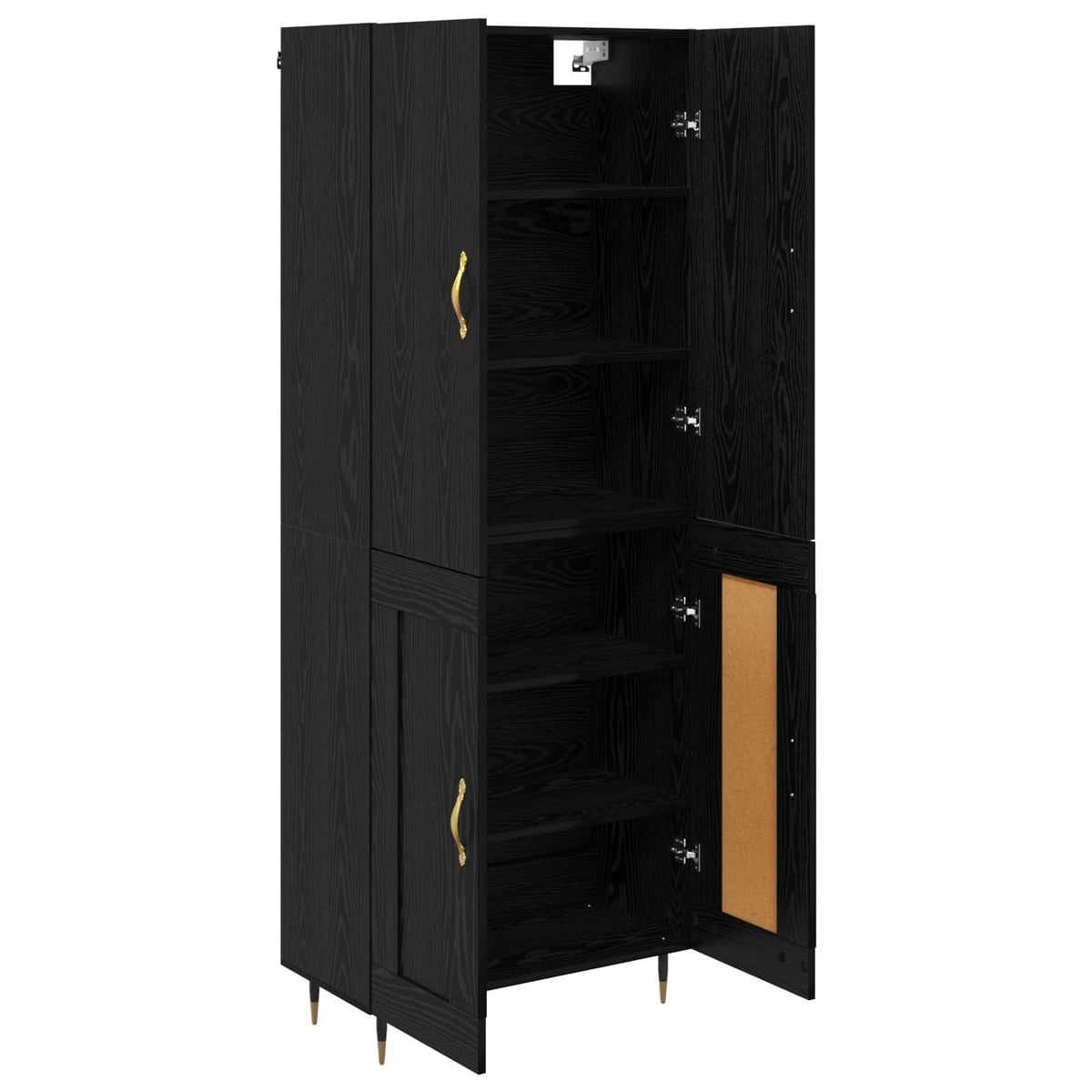 Highboard Crni hrast 69,5 x 34 x 180 cm Konstruirano drvo