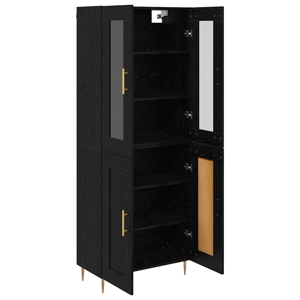 Highboard 2 kom. Crni hrast 69,5 x 34 x 180 cm