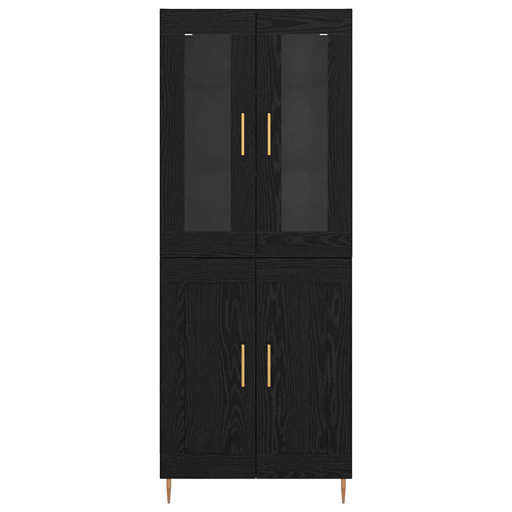 Highboard 2 kom. Crni hrast 69,5 x 34 x 180 cm