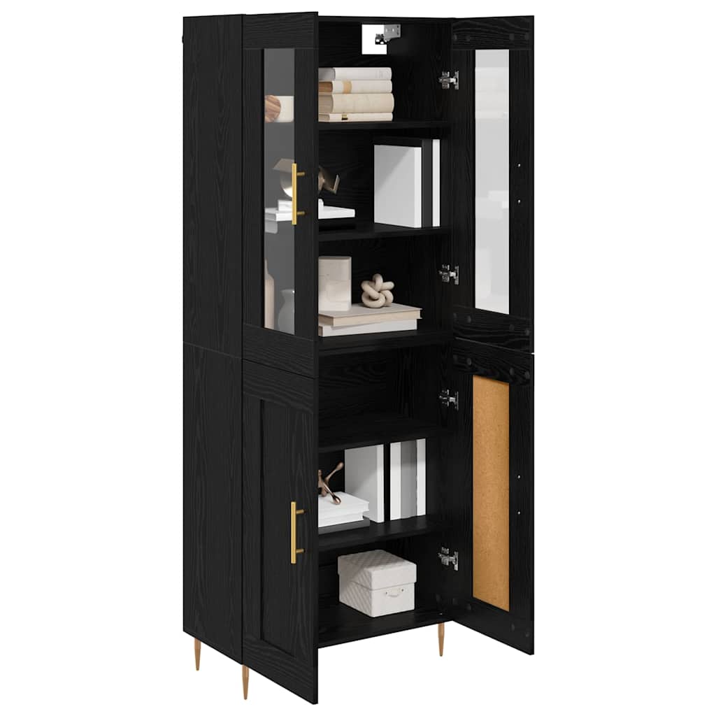 Highboard 2 kom. Crni hrast 69,5 x 34 x 180 cm