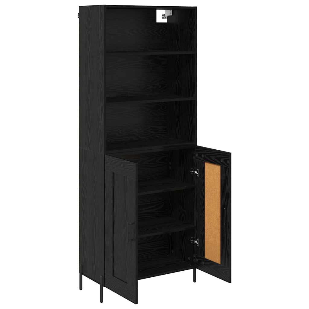 Highboard Crni hrast 69,5 x 34 x 180 cm Konstruirano drvo