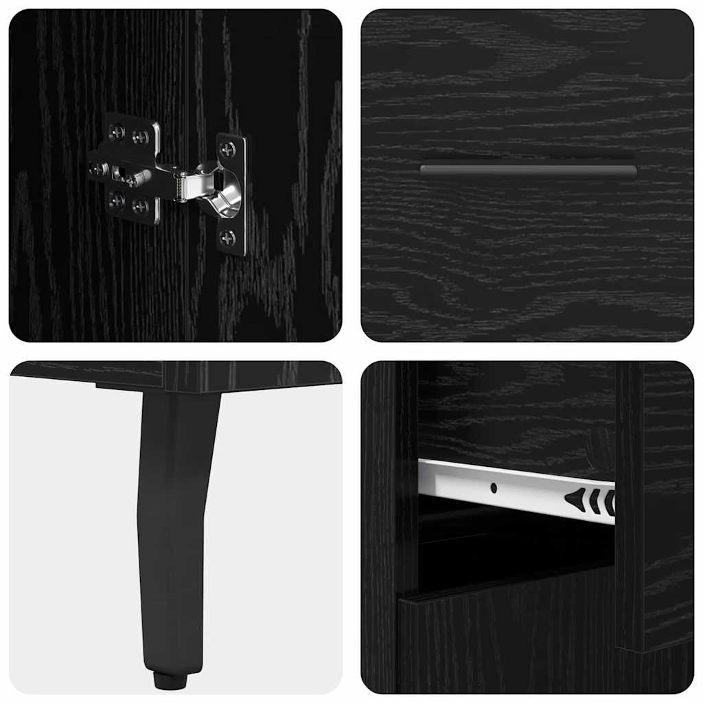 Highboard 2 kom. Crni hrast 69,5 x 34 x 180 cm