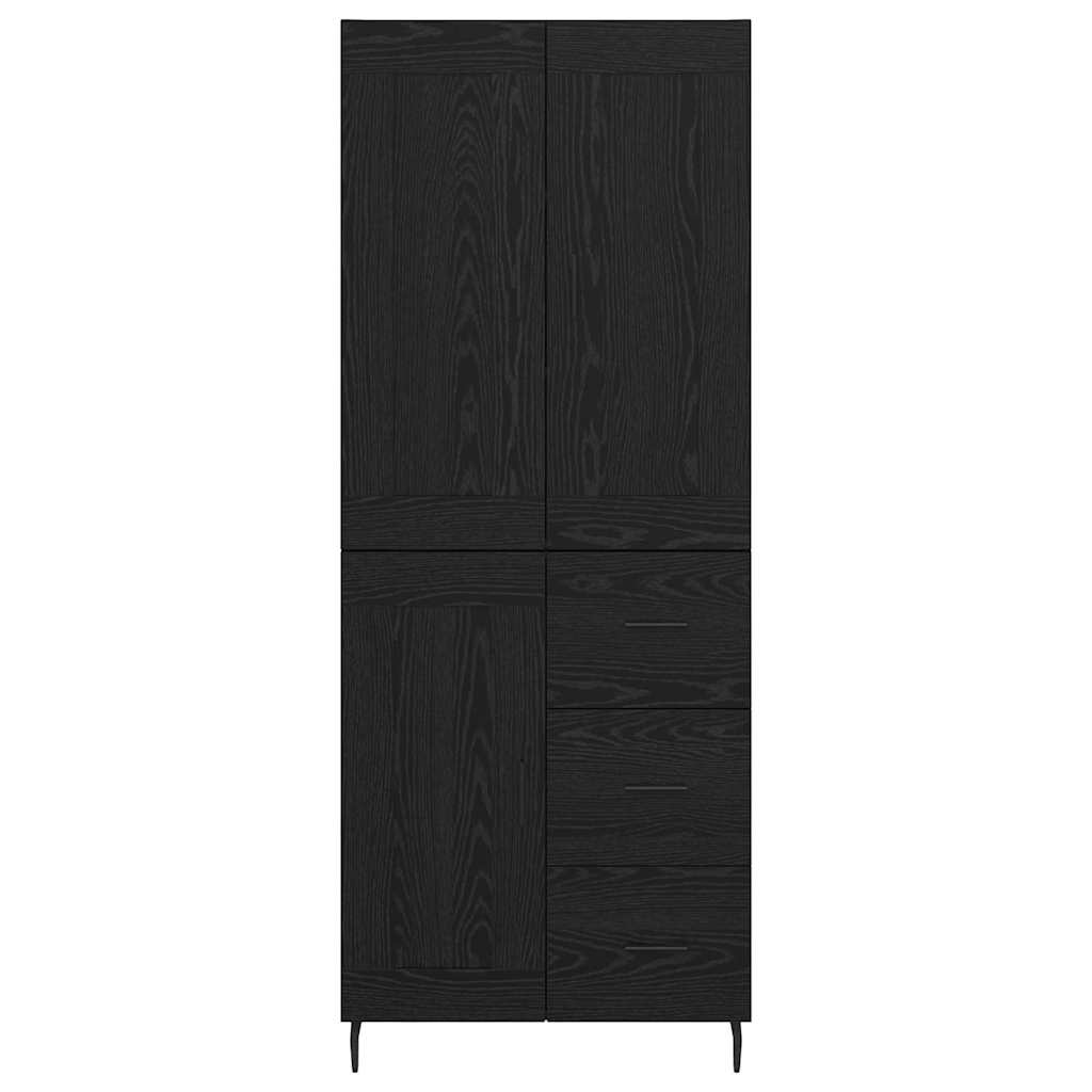 Highboard 2 kom. Crni hrast 69,5 x 34 x 180 cm